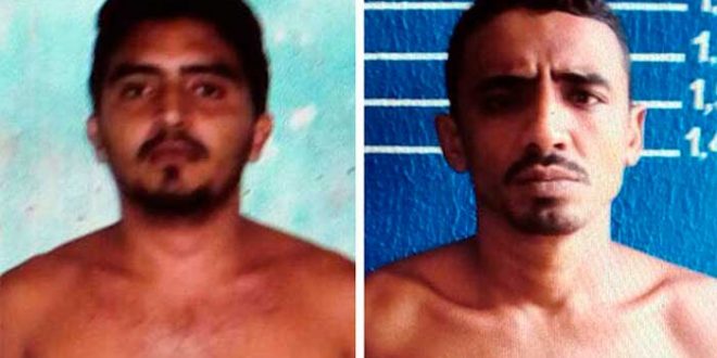 Fugitivos foram identificados como Roberto Medeiros e Francisco Herlanderson (Foto: Divulgação/Sejuc)