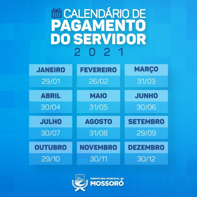 Prefeitura Divulga Calendário De Pagamento Dos Servidores Jornal O Mossoroense 7268